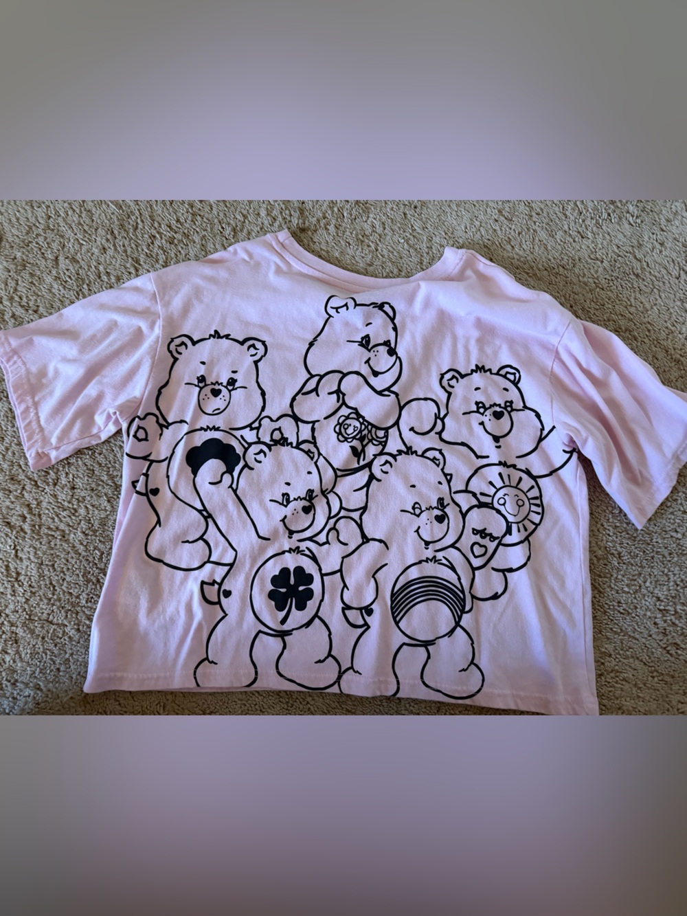 Pink Care Bears Graphic Tee